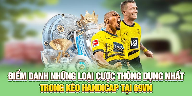 Điểm danh những loại cược thông dụng nhất trong kèo handicap tại 69VN
